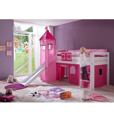 Cama semi alta niños