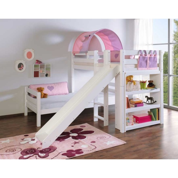 Litera infantil en angulo lila rosa