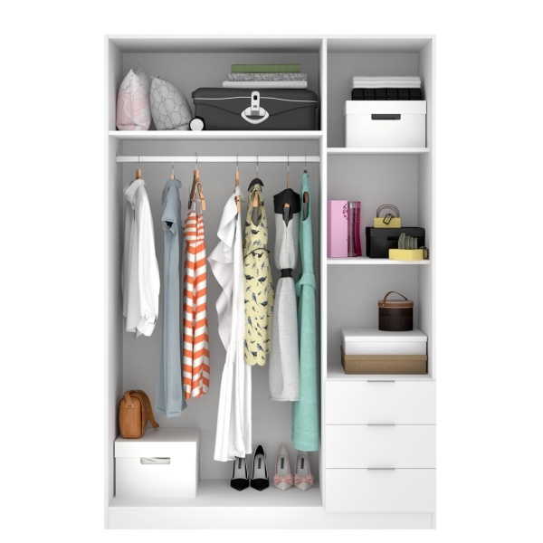 Armario 3 puertas y 3 cajones 