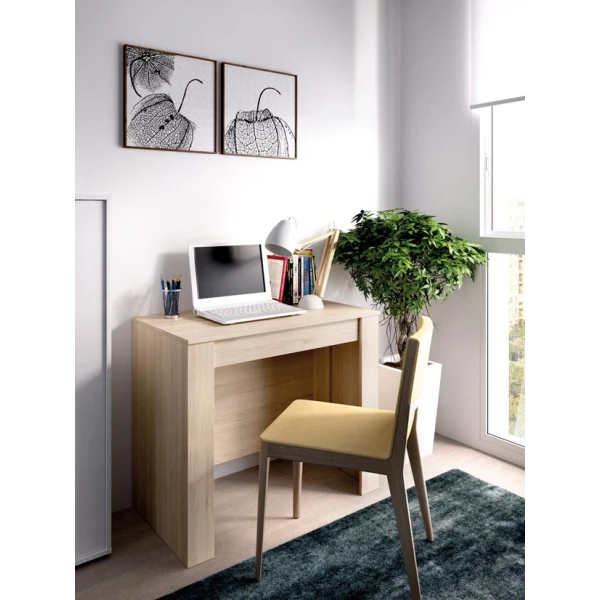 Mesa extensible con 5 posiciones. Mesa adaptable. De escritorio a mesa de 2 a 10 comensales. Fácil almacenaje. Ideal invitados.