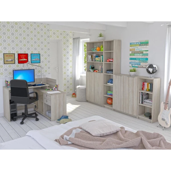 escritorio en angulo