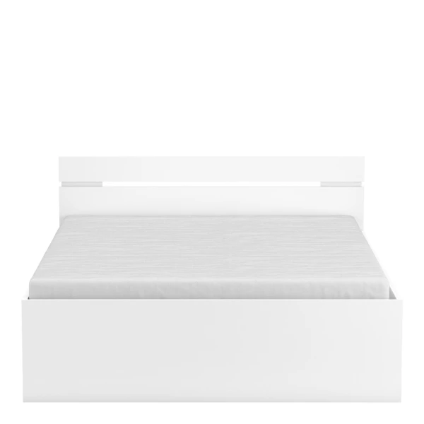 Cama doble con cabezal y cajones inferiores y estante. 140 x190 cm. Cama moderna y funcional.