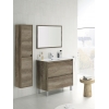 MUEBLE DE BAÑO CON ESPEJO DREVO 2 CAJONES