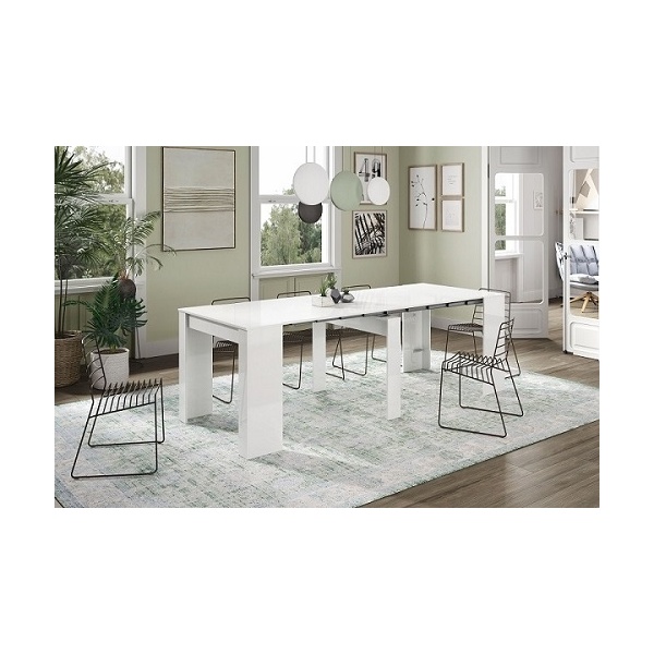 mesa extensible blanca