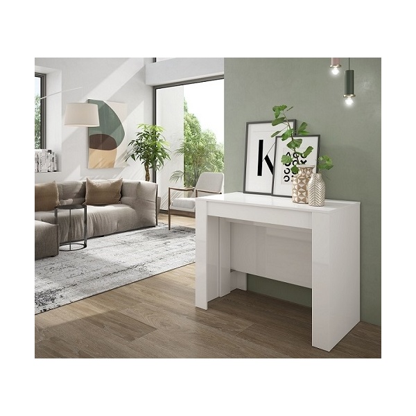 mesa extensible blanca