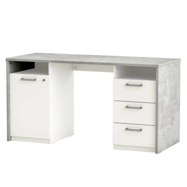 Escritorio Juvenil Con Cajones Y Estante