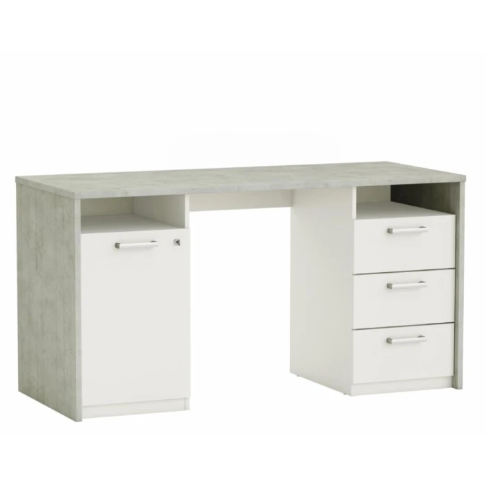 Escritorio Juvenil Con Cajones Y Estante