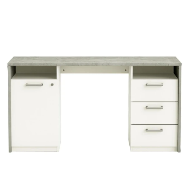 Escritorio Juvenil Con Cajones Y Estante