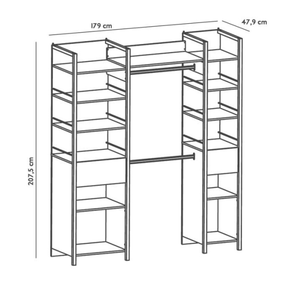 Vestidor Estilo Industrial