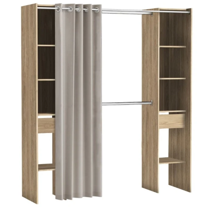 Vestidor doble con Cortinas