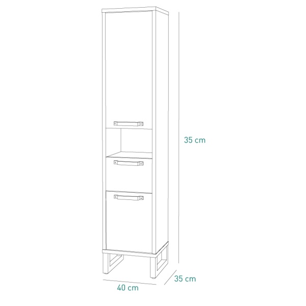 Columna De Baño Con Cajon