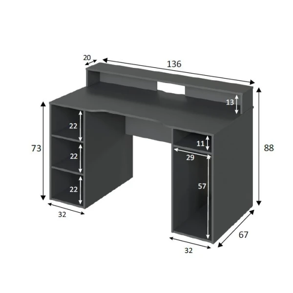 Mesa Multifuncional Gamer
