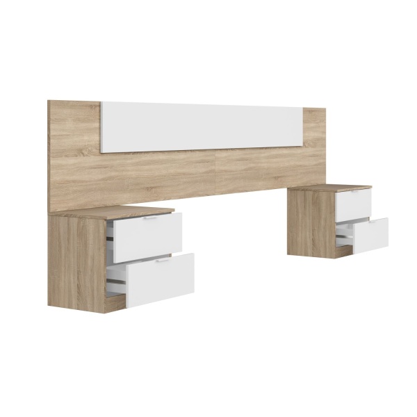 Cabezal Con Mesitas De Noche