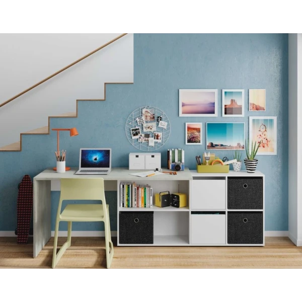 Mesa Escritorio Reversible Con Modulo