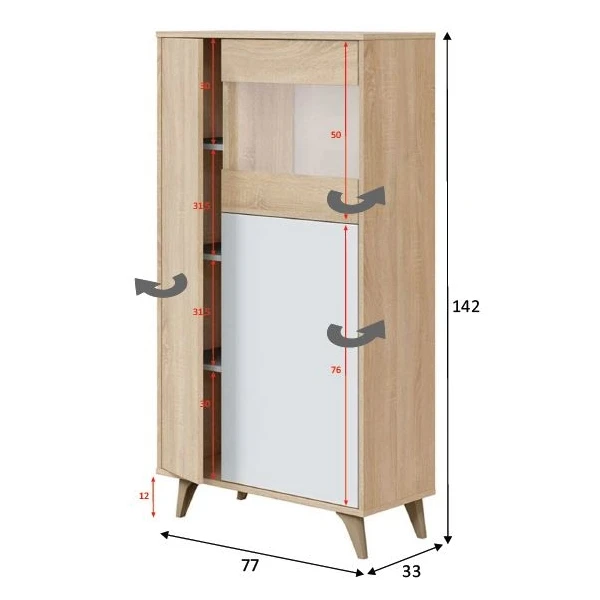 Mueble Vitrina Salon