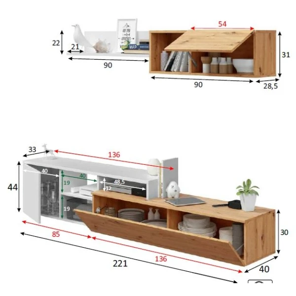 Conjunto Mueble Salon