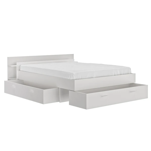 CAMA DOBLE CON CABECERO Y CAJONES SOLAN