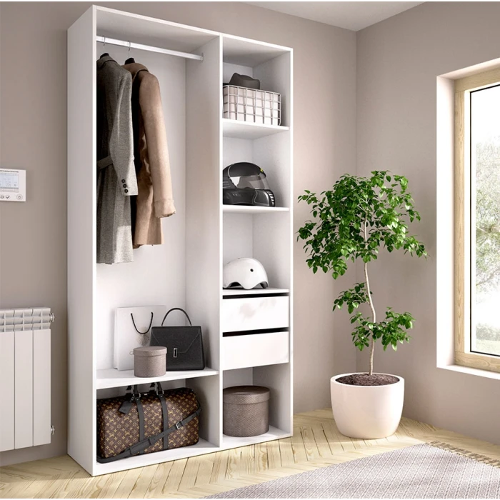 Armario vestidor con perchero