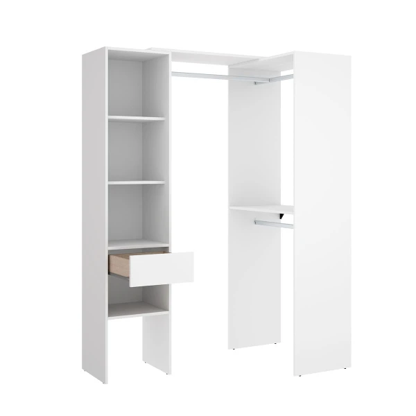 Armario con cajon y percheros