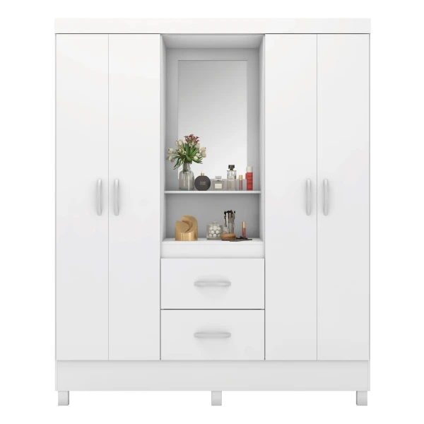 armario con estantes