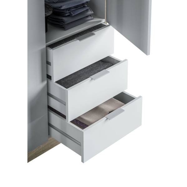 Armario 3 puertas y 3 cajones