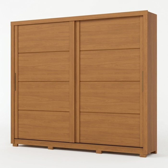 Armario puertas correderas Rufus en madera, diseño minimalista y gran capacidad