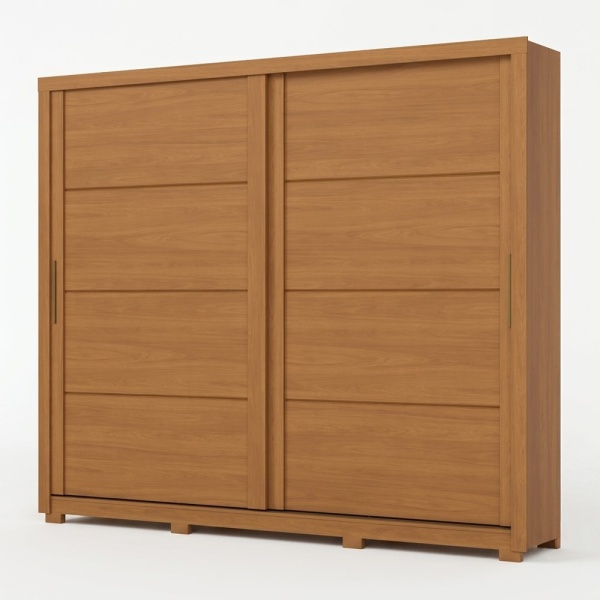 Armario puertas correderas Rufus en madera, diseño minimalista y gran capacidad