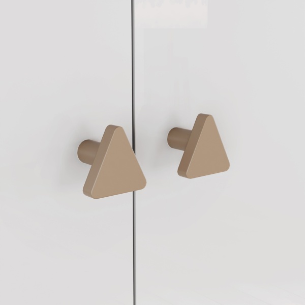 Armario infantil Gamil Vicawu con tiradores triangulares elegantes de estilo minimalista